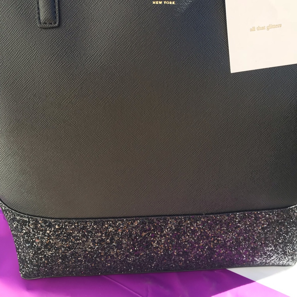 Kate spade Penny Greta Court black large tote blk - Picture 2 of 4